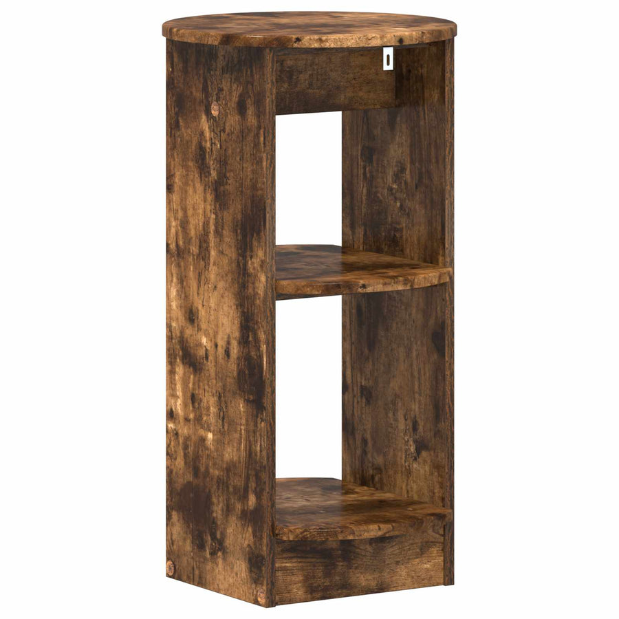 Bijzetkast Gerookte Eik 40 x 40 x 75 cm Geconstrueerd hout