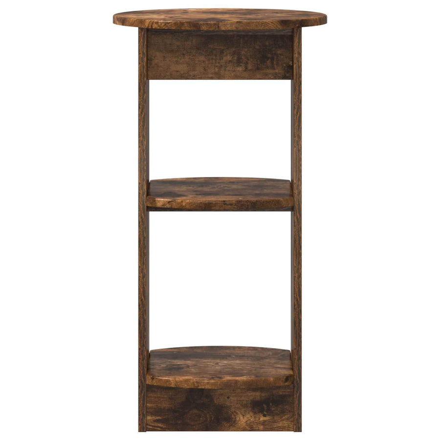 Bijzetkast Gerookte Eik 40 x 40 x 75 cm Geconstrueerd hout