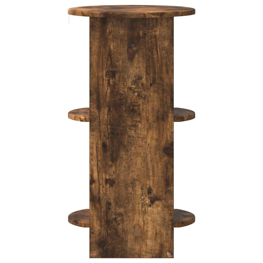 Bijzetkast Gerookte Eik 40 x 40 x 75 cm Geconstrueerd hout