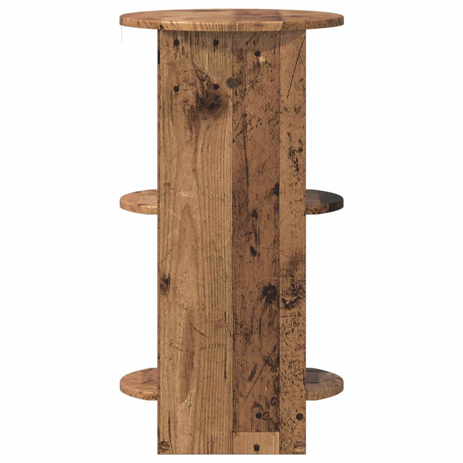 Bijzetkast Oudhout 40 x 40 x 75 cm Geconstrueerd hout