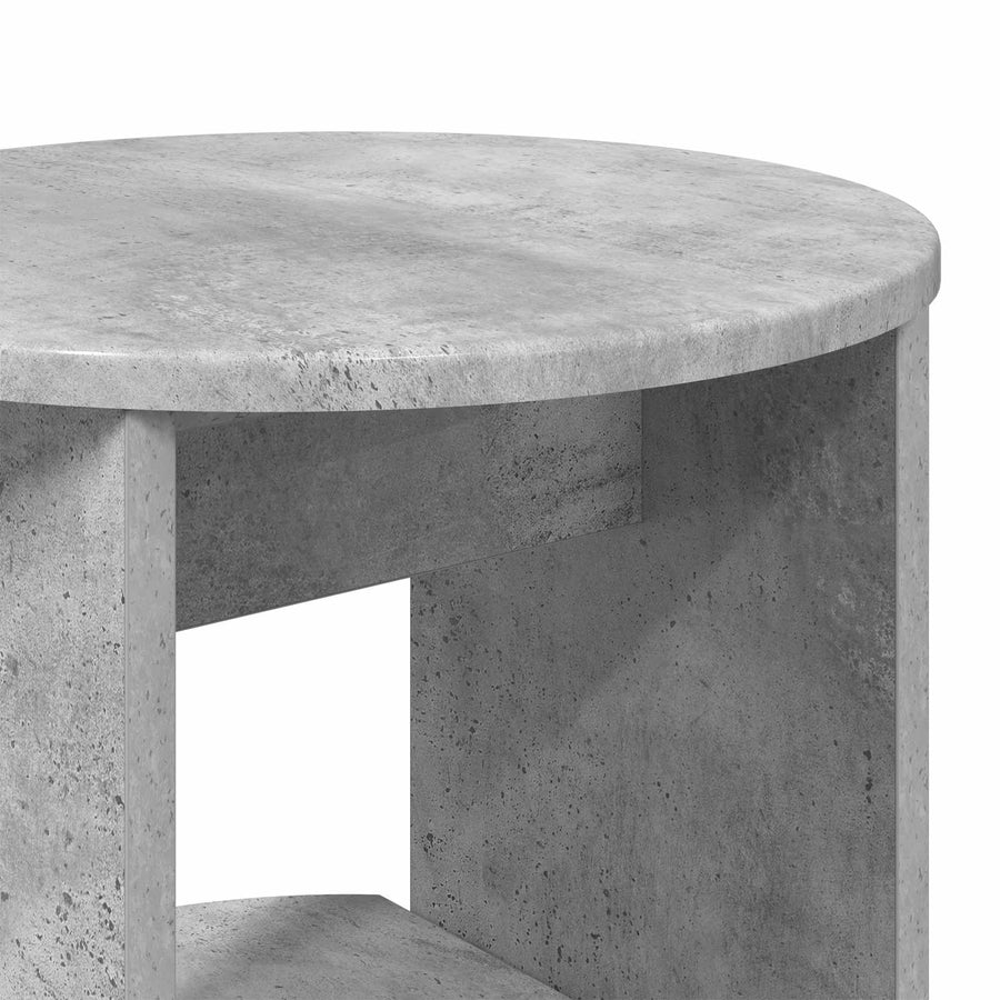 Bijzetkast Beton Grijs 40 x 40 x 100 cm Geconstrueerd hout