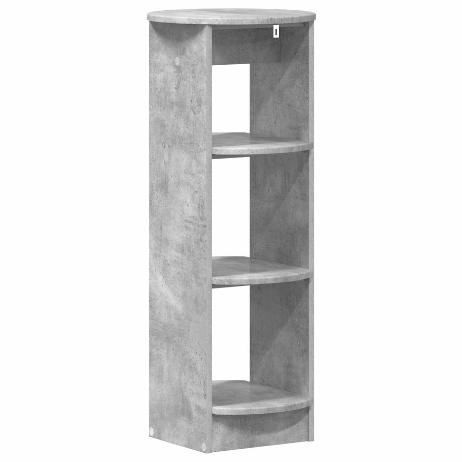 Bijzetkast Beton Grijs 40 x 40 x 100 cm Geconstrueerd hout