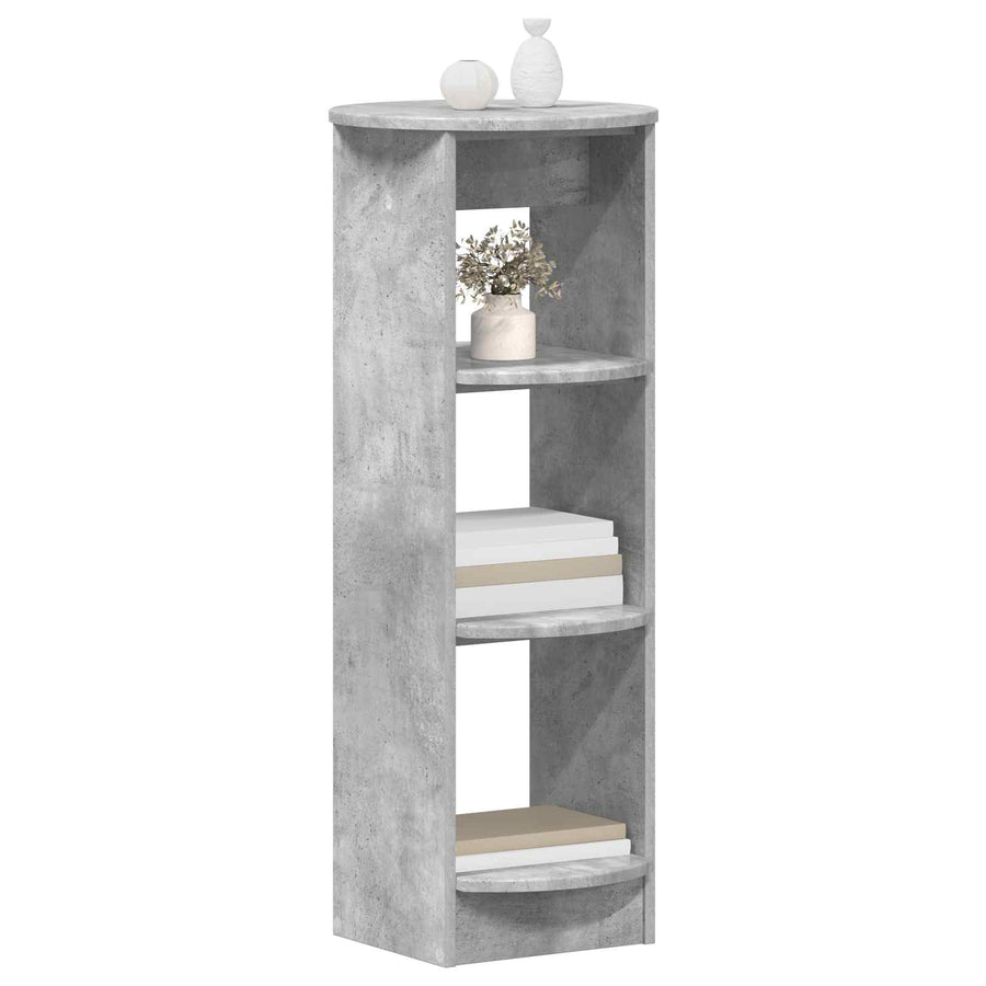 Bijzetkast Beton Grijs 40 x 40 x 100 cm Geconstrueerd hout