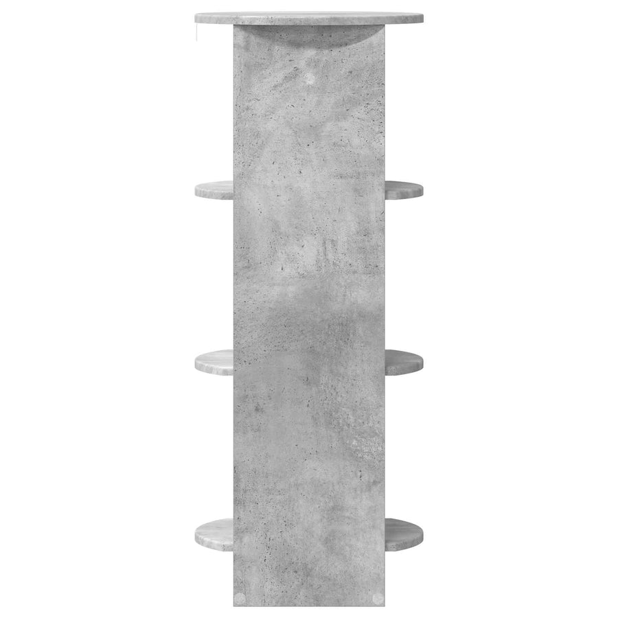 Bijzetkast Beton Grijs 40 x 40 x 100 cm Geconstrueerd hout