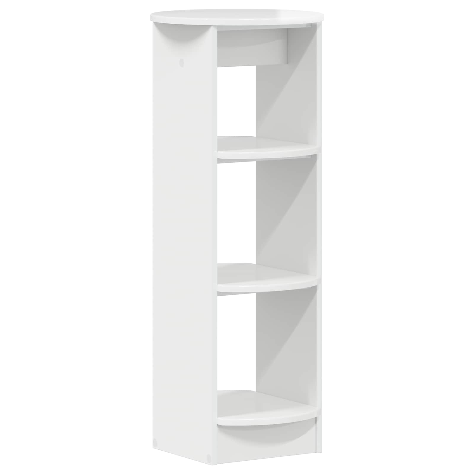Bijzetkast Hoogglans Wit 40 x 40 x 100 cm Geconstrueerd hout