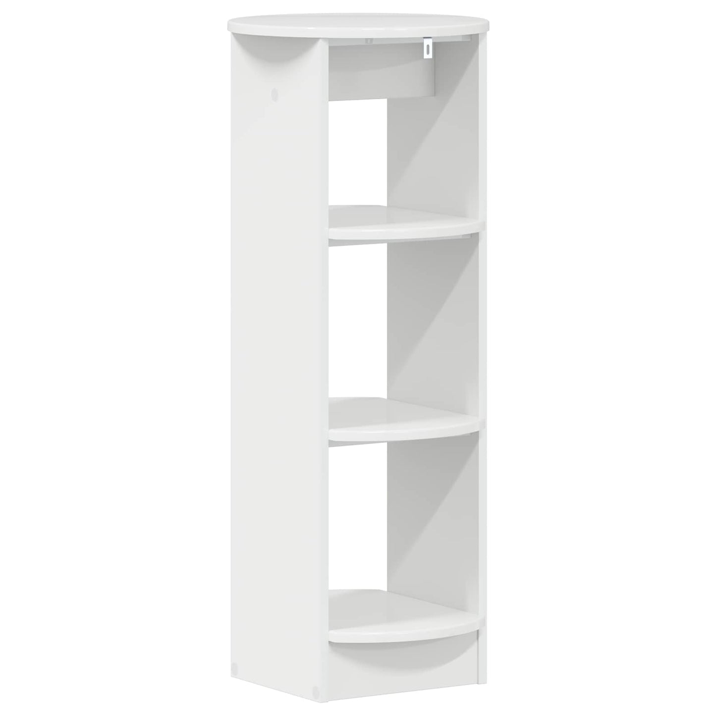 Bijzetkast Hoogglans Wit 40 x 40 x 100 cm Geconstrueerd hout