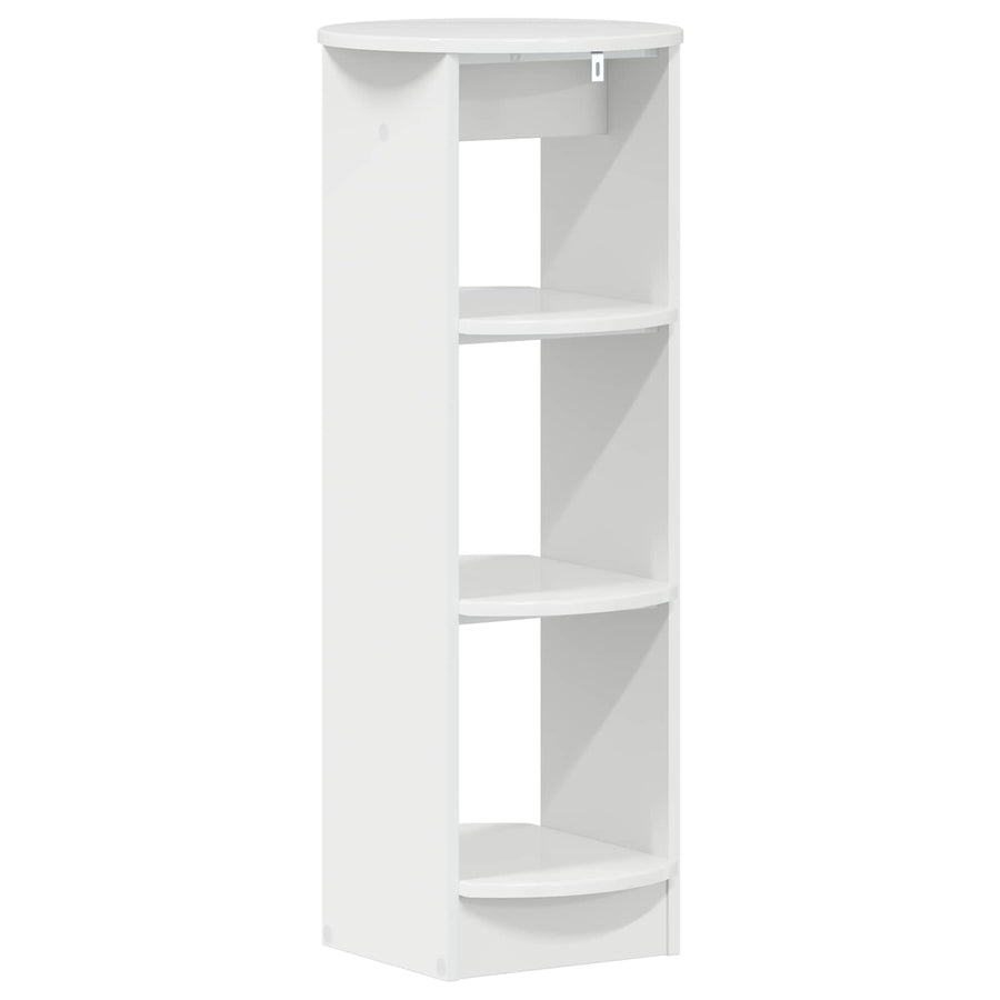 Bijzetkast Hoogglans Wit 40 x 40 x 100 cm Geconstrueerd hout