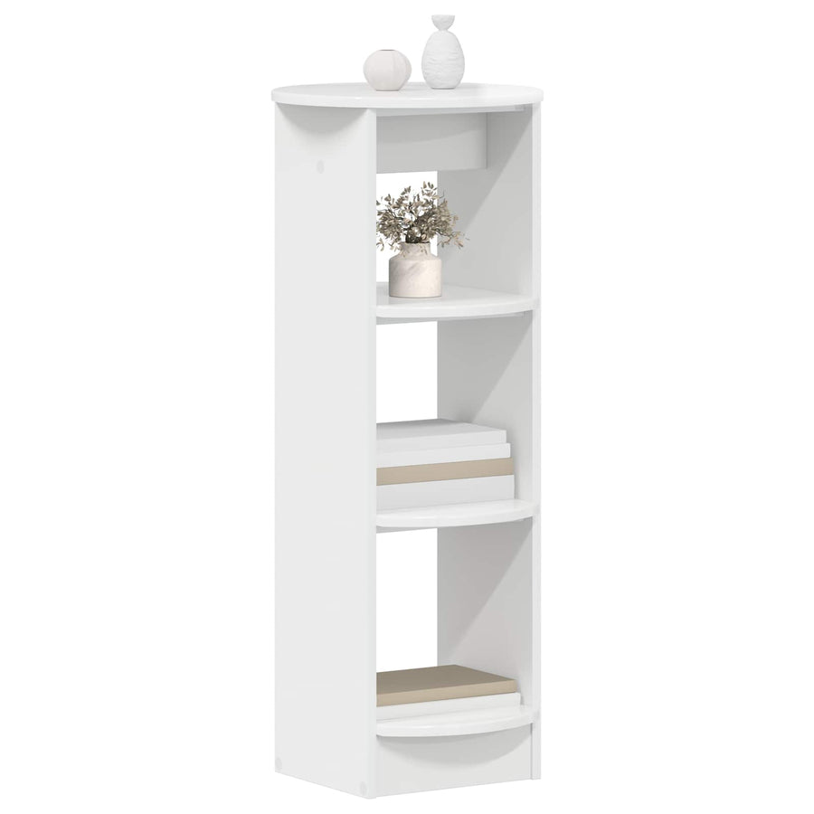 Bijzetkast Hoogglans Wit 40 x 40 x 100 cm Geconstrueerd hout
