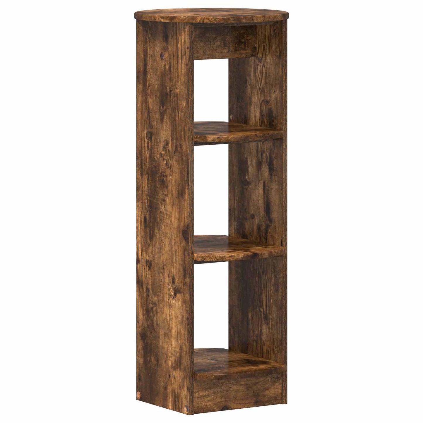 Bijzetkast Gerookte Eik 40 x 40 x 100 cm Geconstrueerd hout