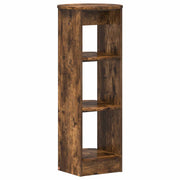 Bijzetkast gerookte eik 40x40x100 cm geconstrueerd hout