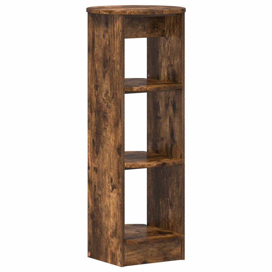 Bijzetkast Gerookte Eik 40 x 40 x 100 cm Geconstrueerd hout