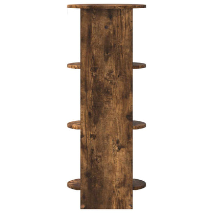 Bijzetkast Gerookte Eik 40 x 40 x 100 cm Geconstrueerd hout