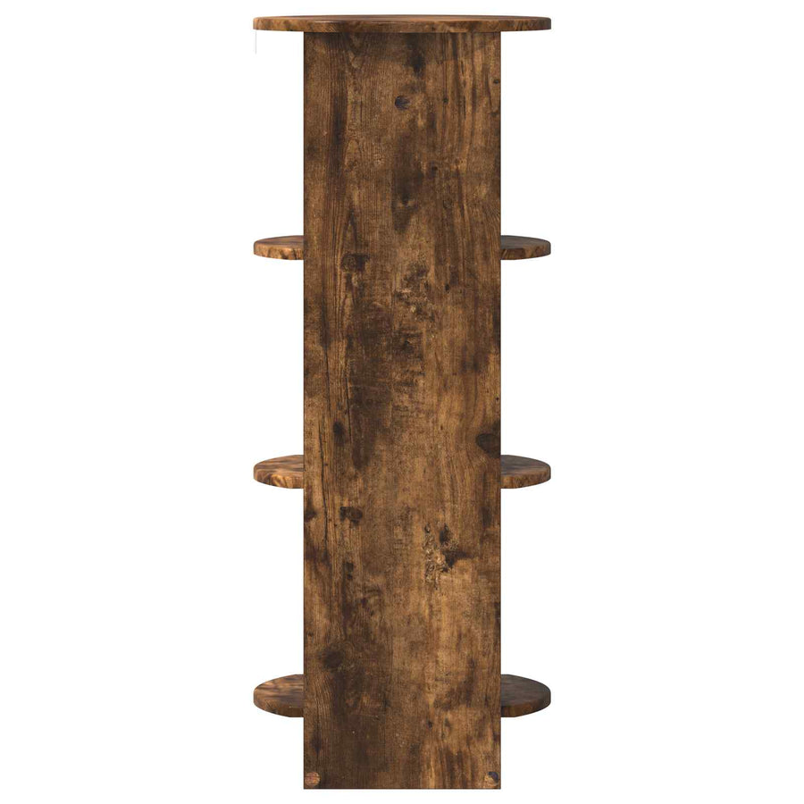 Bijzetkast Gerookte Eik 40 x 40 x 100 cm Geconstrueerd hout