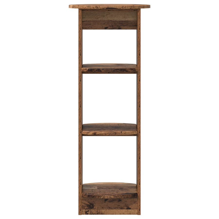 Bijzetkast Oudhout 40 x 40 x 100 cm Geconstrueerd hout