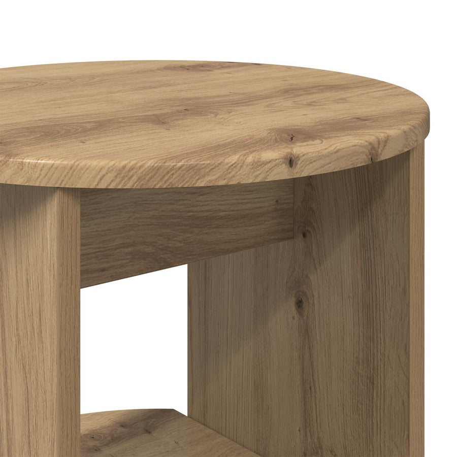 Bijzetkast Artisanaal eiken 40 x 40 x 100 cm Geconstrueerd hout