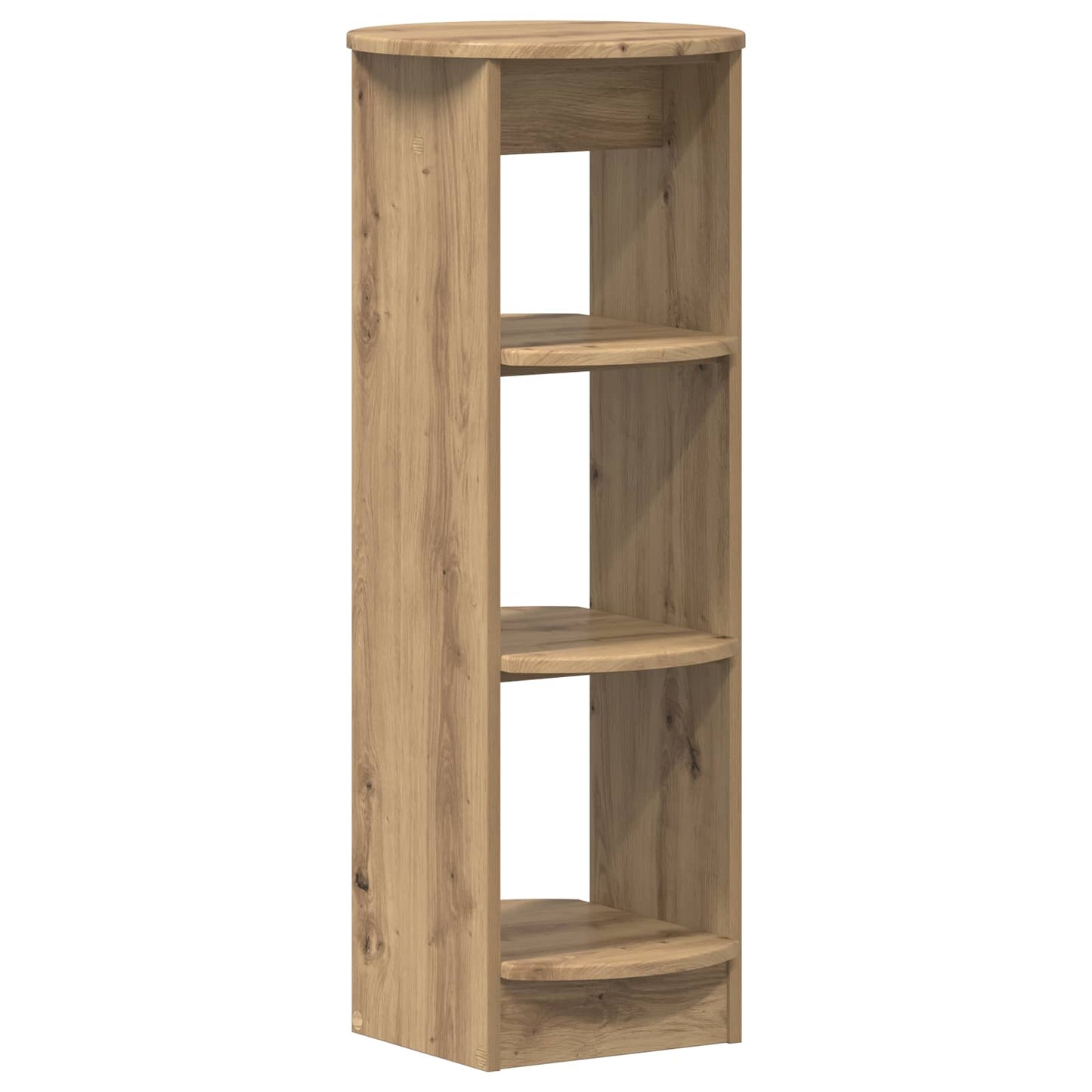 Bijzetkast Artisanaal eiken 40 x 40 x 100 cm Geconstrueerd hout