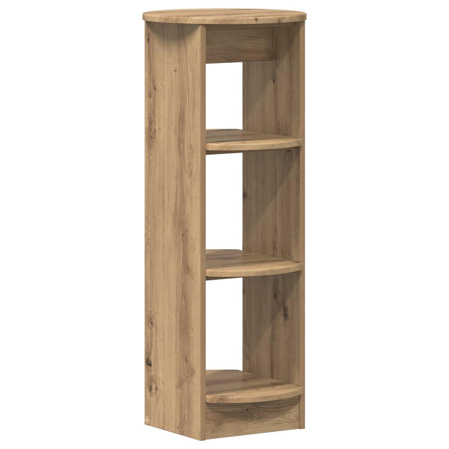 Bijzetkast Artisanaal eiken 40 x 40 x 100 cm Geconstrueerd hout