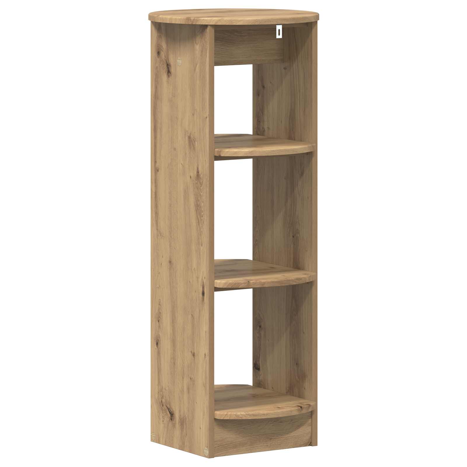 Bijzetkast Artisanaal eiken 40 x 40 x 100 cm Geconstrueerd hout
