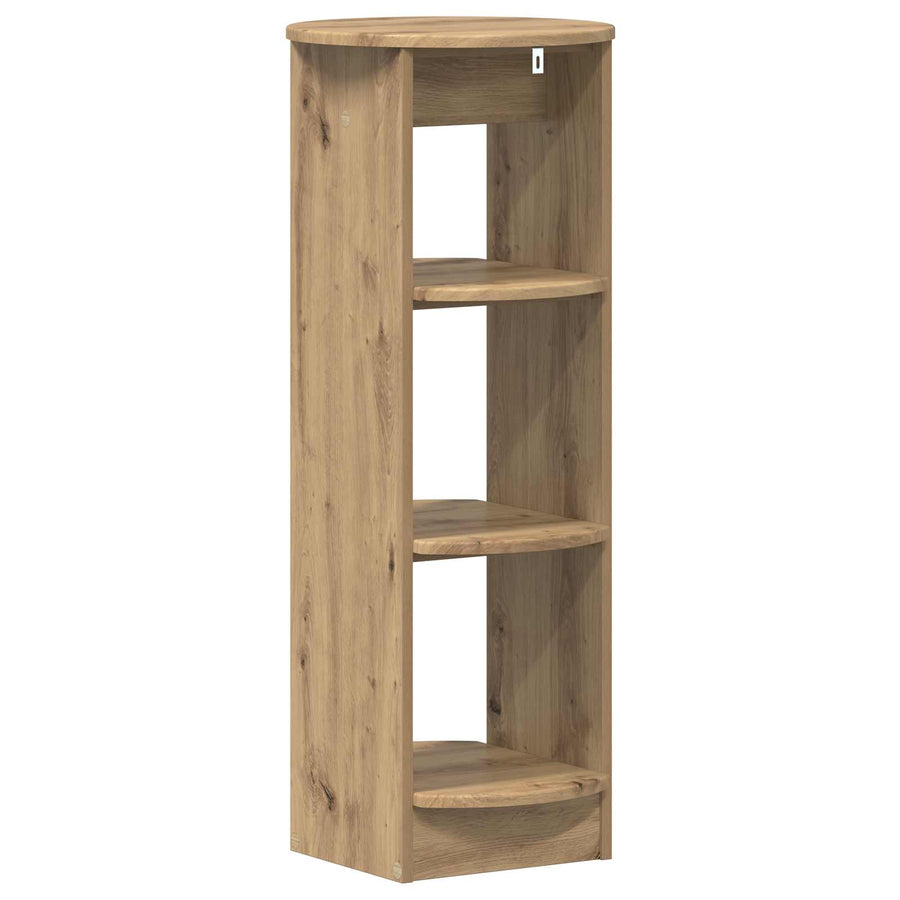 Bijzetkast Artisanaal eiken 40 x 40 x 100 cm Geconstrueerd hout