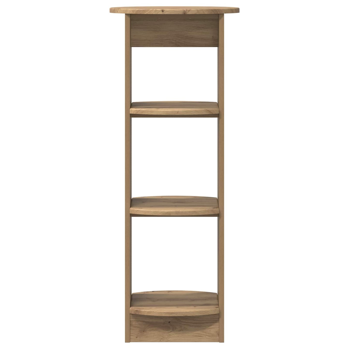 Bijzetkast Artisanaal eiken 40 x 40 x 100 cm Geconstrueerd hout