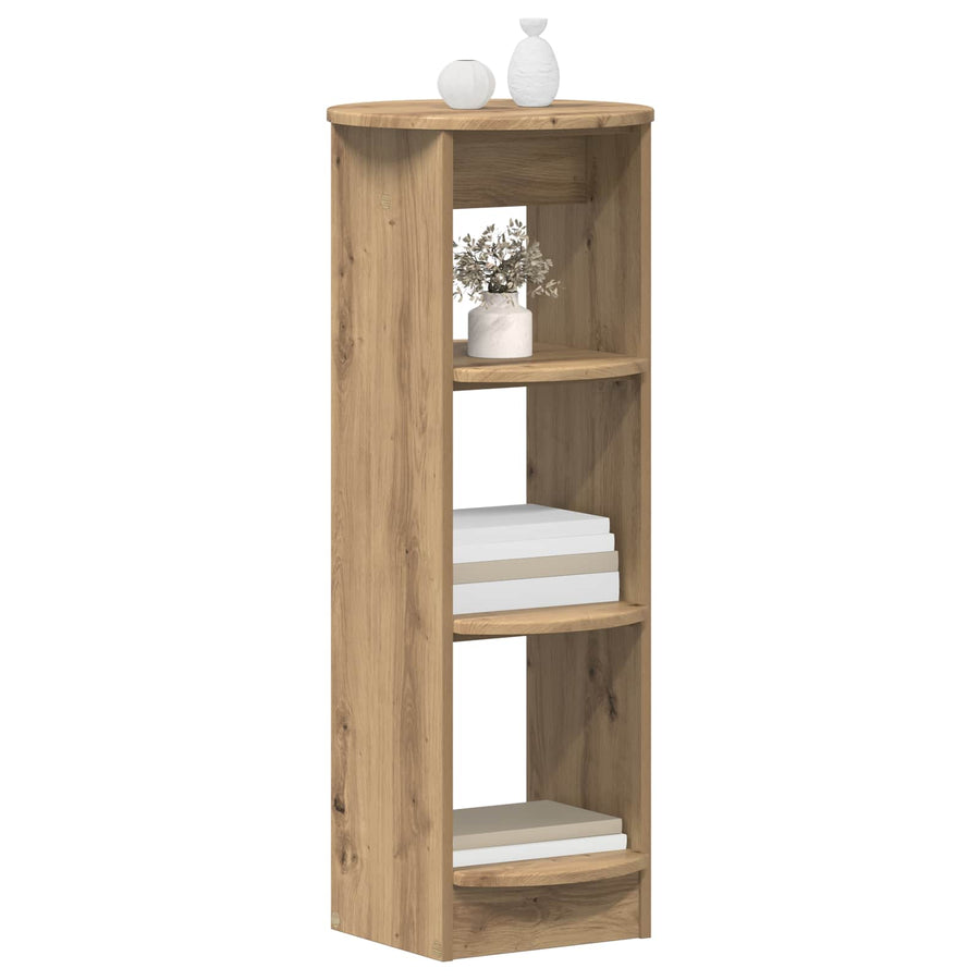 Bijzetkast Artisanaal eiken 40 x 40 x 100 cm Geconstrueerd hout
