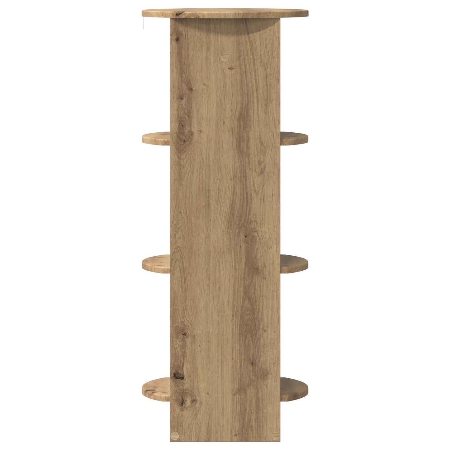 Bijzetkast Artisanaal eiken 40 x 40 x 100 cm Geconstrueerd hout