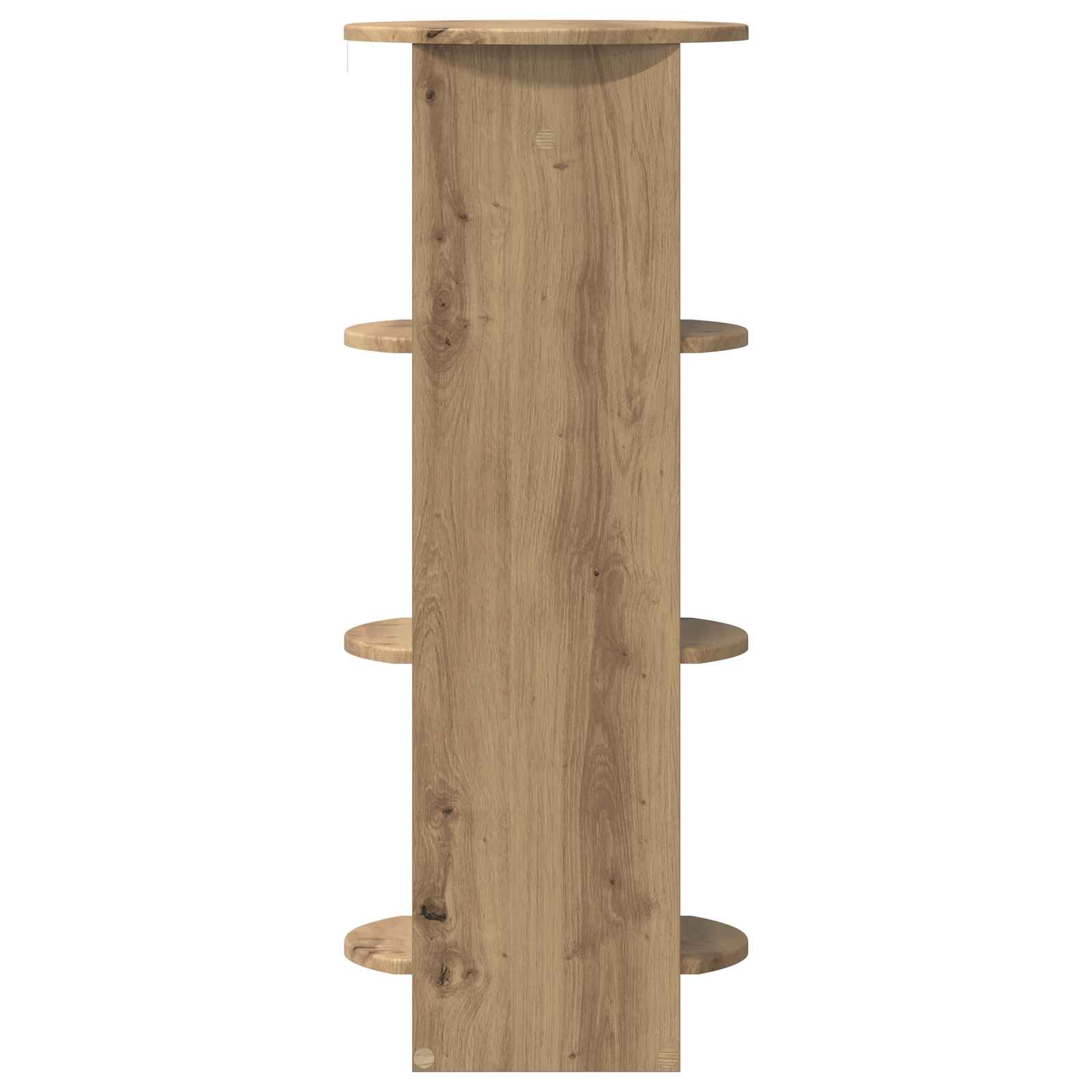 Bijzetkast Artisanaal eiken 40 x 40 x 100 cm Geconstrueerd hout