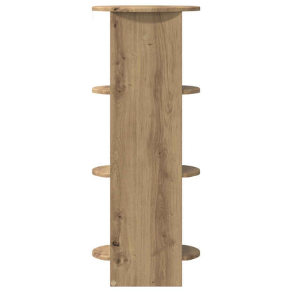 Bijzetkast Artisanaal eiken 40 x 40 x 100 cm Geconstrueerd hout