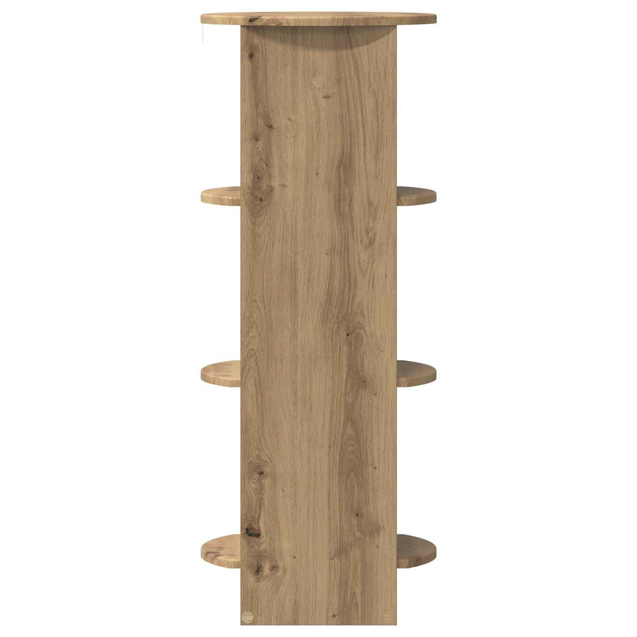 Bijzetkast Artisanaal eiken 40 x 40 x 100 cm Geconstrueerd hout