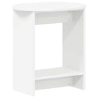 Side Table White 50 x 39.5 x 55 cm Engineered Wood