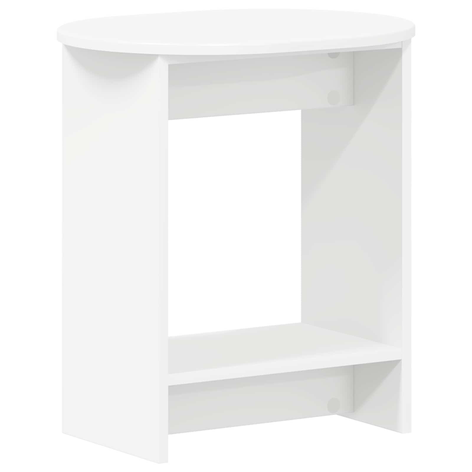 Bijzettafel Wit 50 x 39,5 x 55 cm Geconstrueerd hout