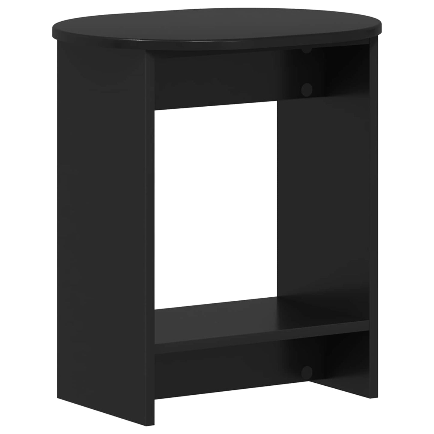 Bijzettafel Zwart 50 x 39,5 x 55 cm Geconstrueerd hout