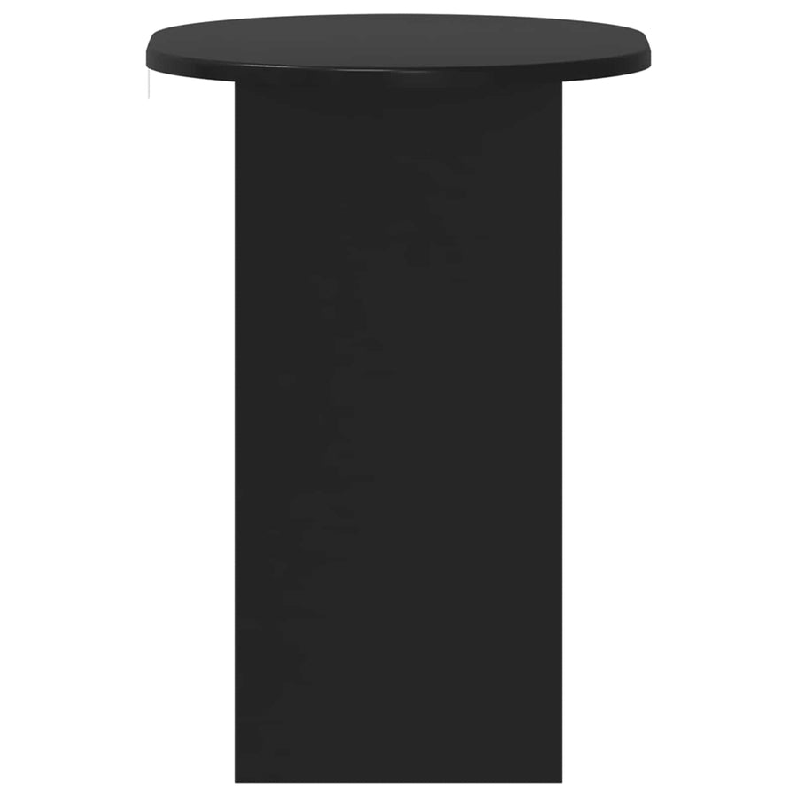 Bijzettafel Zwart 50 x 39,5 x 55 cm Geconstrueerd hout