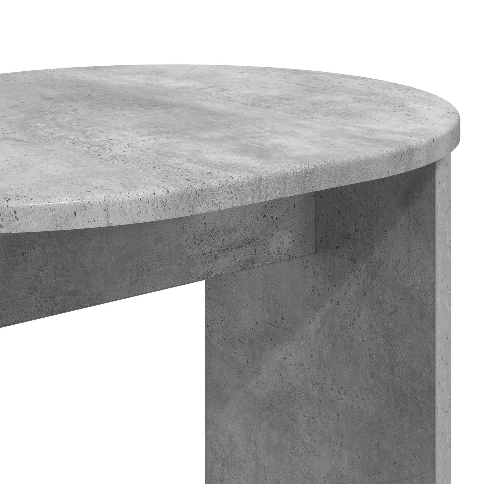 Bijzettafel Beton Grijs 50 x 39,5 x 55 cm Geconstrueerd hout