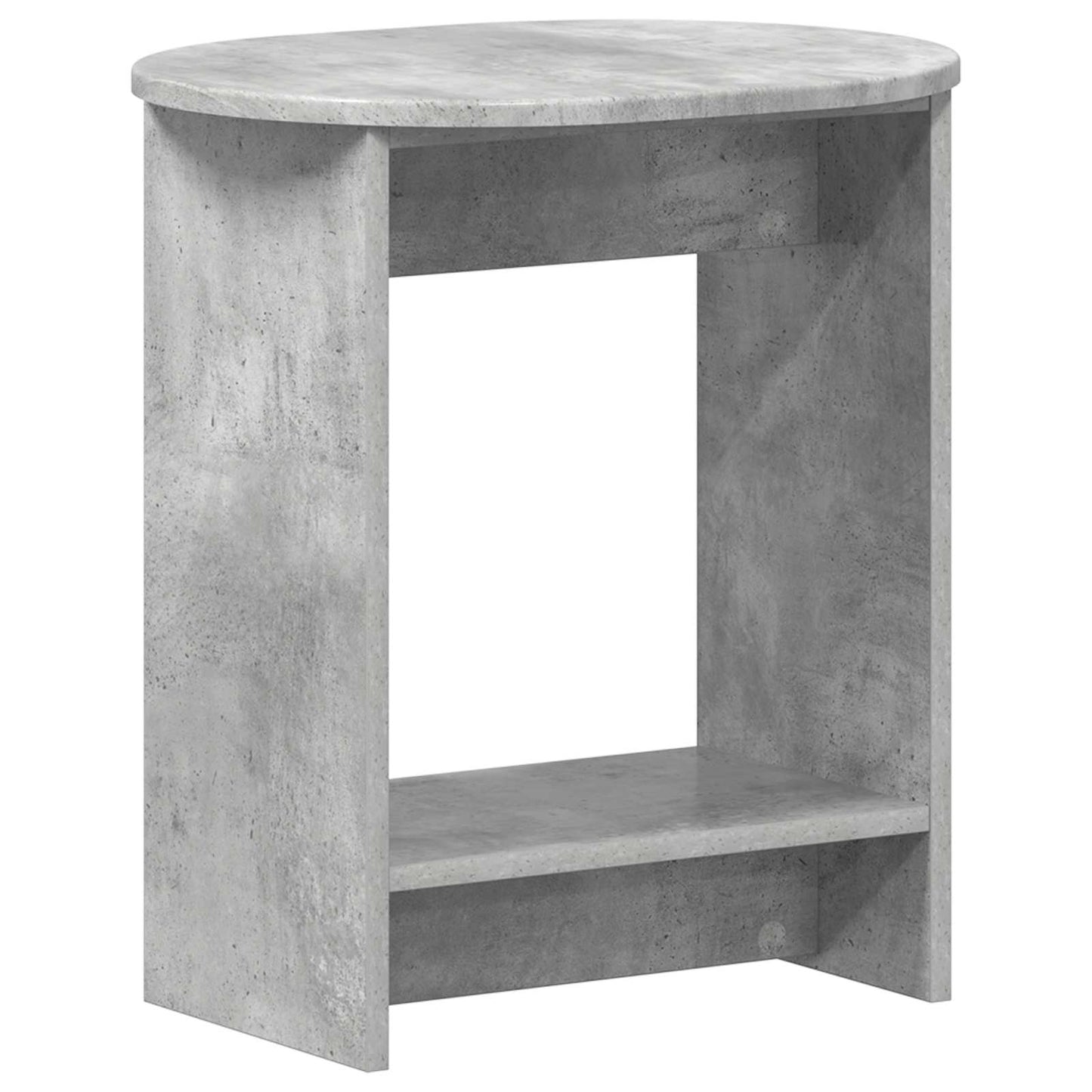 Bijzettafel Beton Grijs 50 x 39,5 x 55 cm Geconstrueerd hout