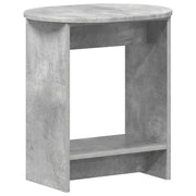 Bijzettafel beton grijs 50x39,5x55 cm geconstrueerd hout