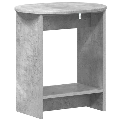 Bijzettafel Beton Grijs 50 x 39,5 x 55 cm Geconstrueerd hout