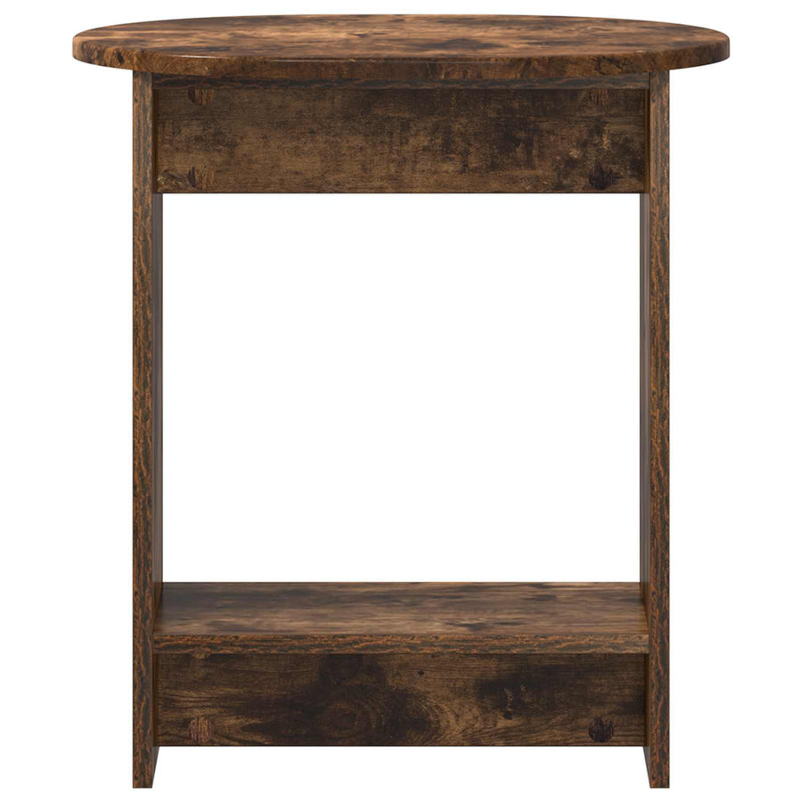 Bijzettafel Gerookte Eik 50 x 39,5 x 55 cm Geconstrueerd hout