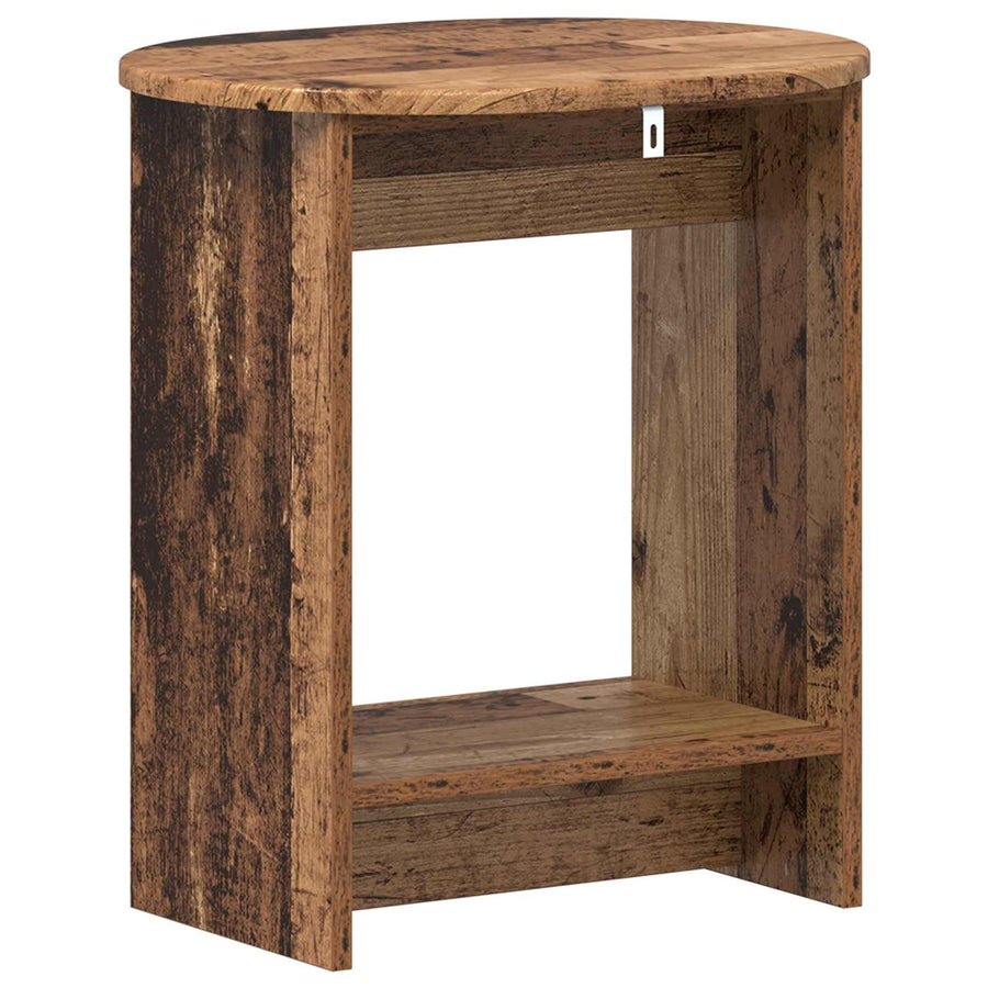 Bijzettafel Oudhout 50 x 39,5 x 55 cm Geconstrueerd hout