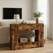 Consoletafel 101x29x74 cm bewerkt hout bruin
