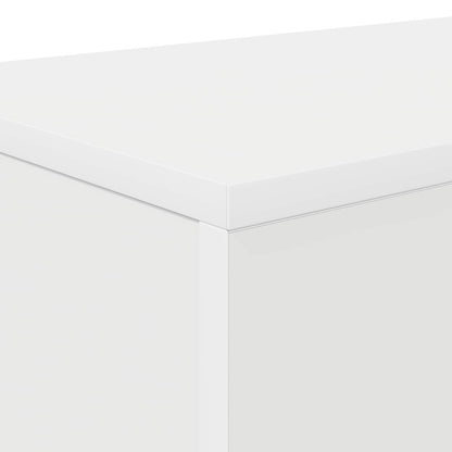 Console Table Wit 82 x 29 x 74 cm Bewerkt hout