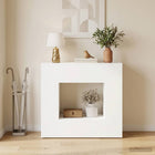 Consoletafel wit 82x29x74 cm bewerkt hout