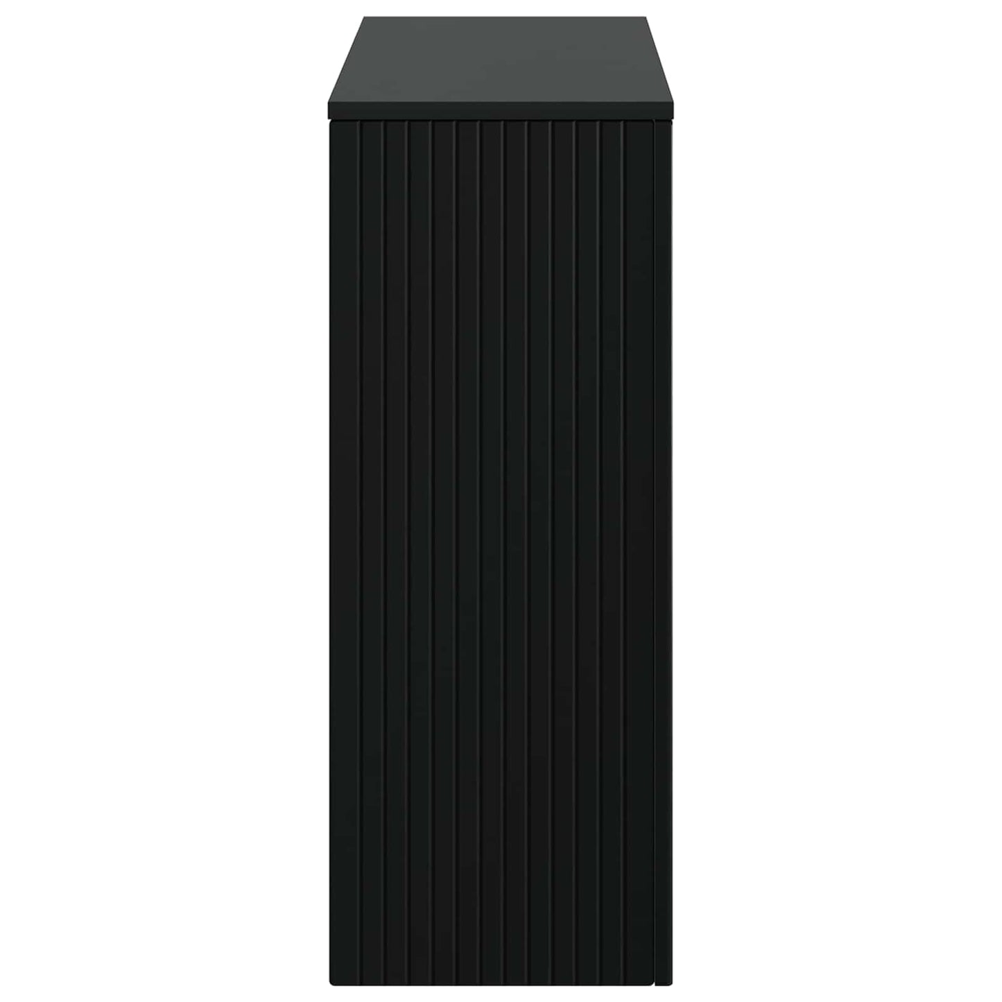 Wandtafel Gestreept Zwart 101 x 29 x 74 cm Geconstrueerd hout
