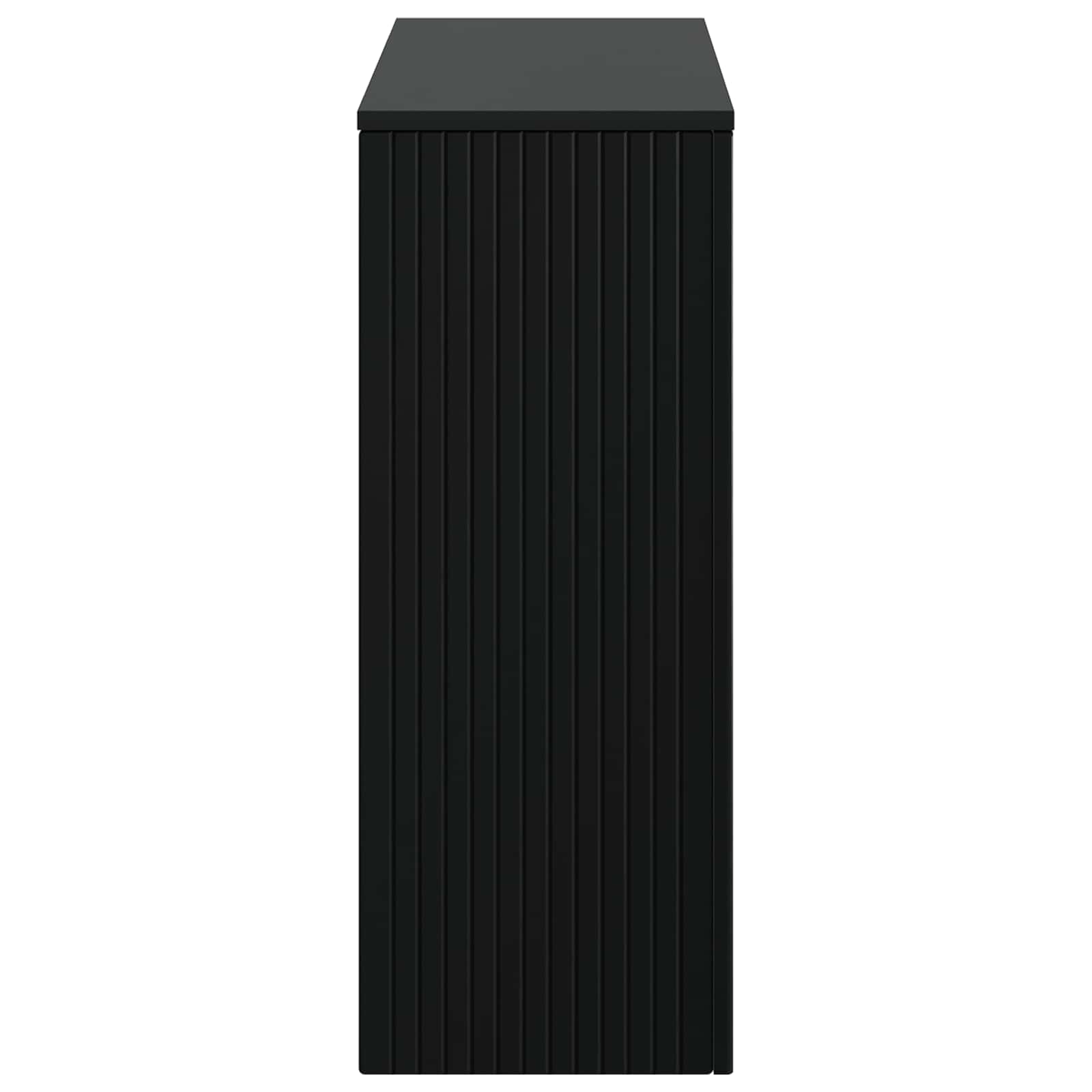Wandtafel Gestreept Zwart 101 x 29 x 74 cm Geconstrueerd hout