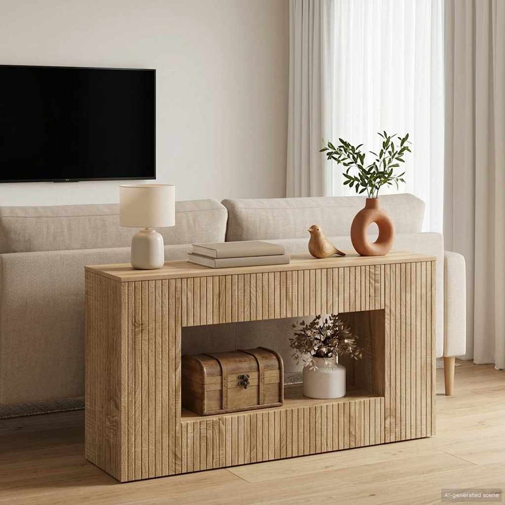 Wandtafel Sonoma Eiken 101 x 29 x 74 cm Geconstrueerd hout