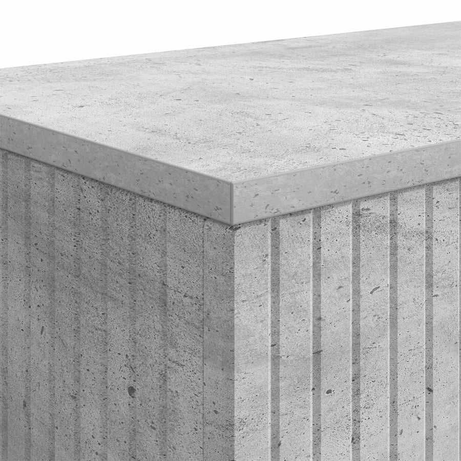 Wandtafel Beton Grijs 101 x 29 x 74 cm Geconstrueerd hout
