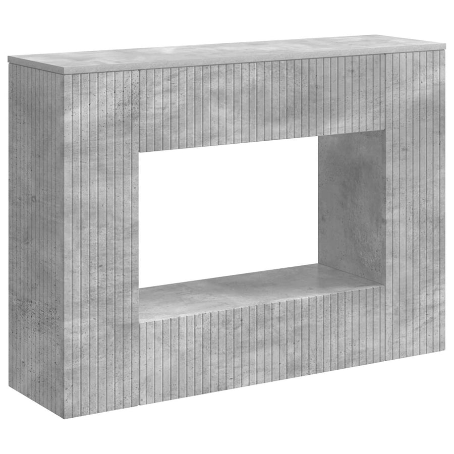 Wandtafel Beton Grijs 101 x 29 x 74 cm Geconstrueerd hout
