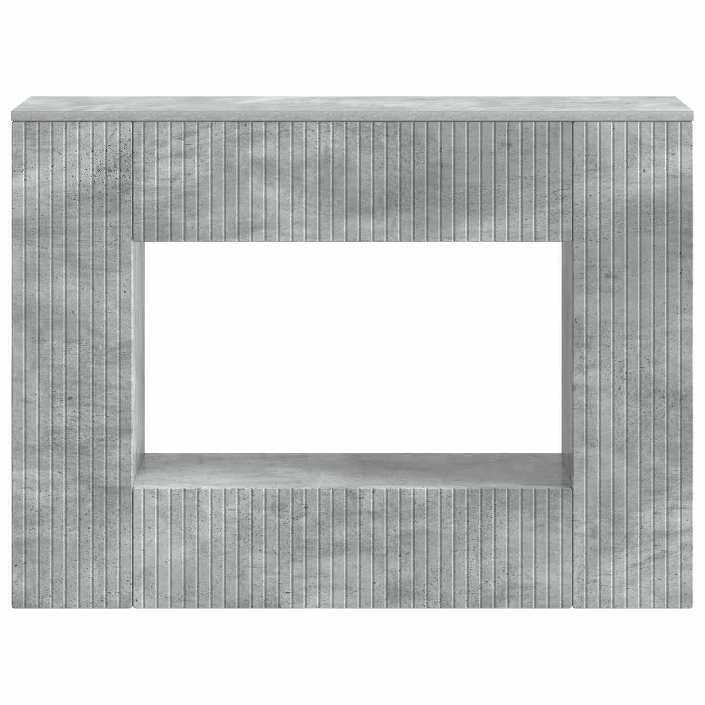 Wandtafel Beton Grijs 101 x 29 x 74 cm Geconstrueerd hout