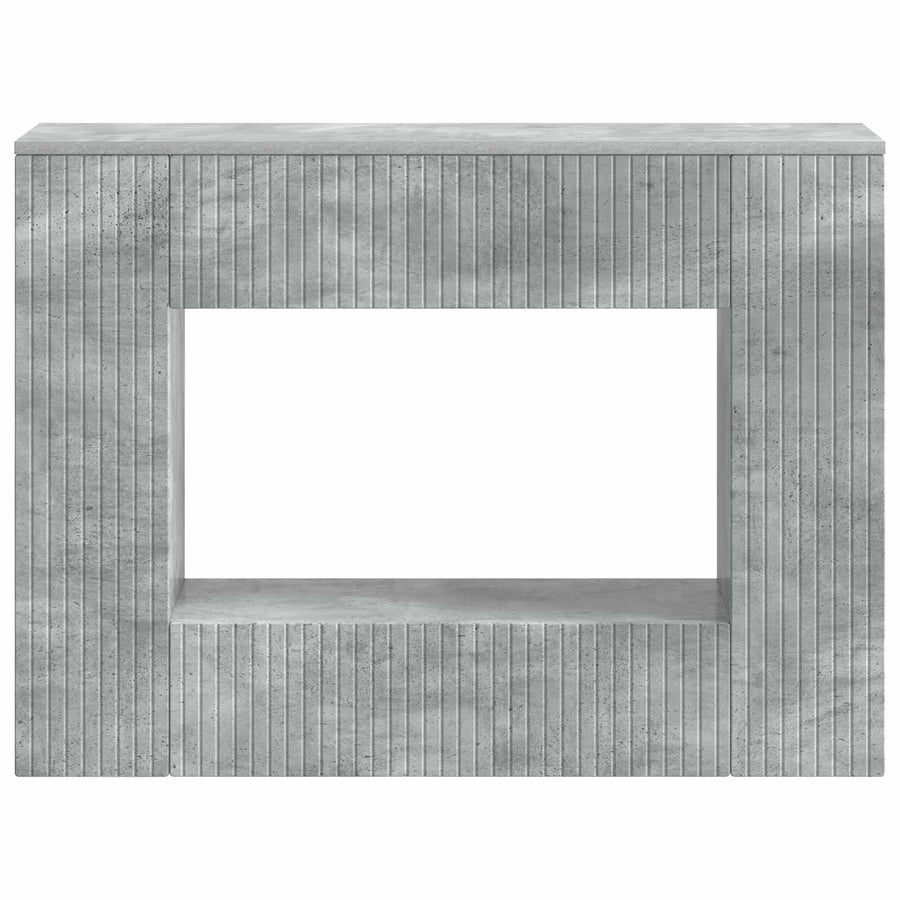 Wandtafel Beton Grijs 101 x 29 x 74 cm Geconstrueerd hout