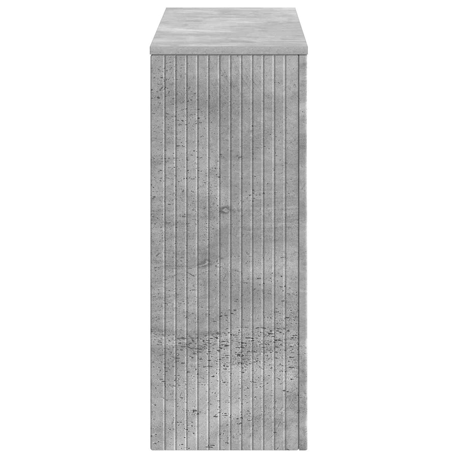 Wandtafel Beton Grijs 101 x 29 x 74 cm Geconstrueerd hout